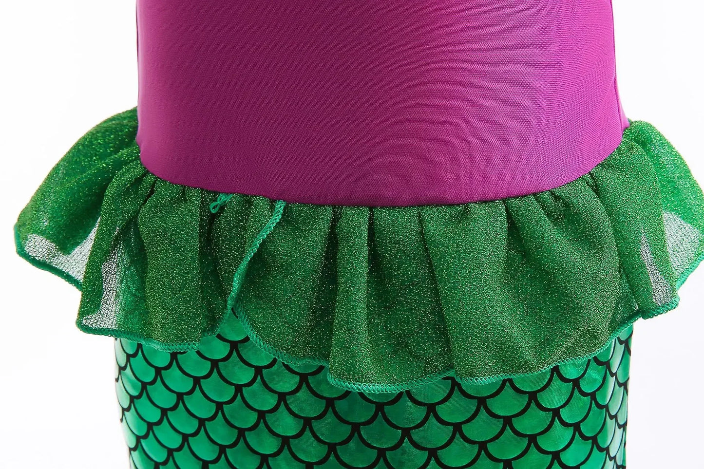 Little Mermaid Ariel Princess Girl Dress Up Charm Costume Kids Birthday Party Disguise Luxury Fishtail Clothes Wigs Sets