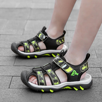 Children's Anti-Slip Summer Sandals for Boys Outdoor Anti-Collision Casual Walking Shoe Soft Bottom Breathable Kids Beach Sandal