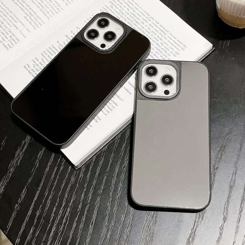 Luxury Makeup Mirror Phone Case For iPhone12 13 14 15 17Pro Max11 16Pro Max 17Pro iPhone Air 16Plus Hard Case MagSafe Compatible