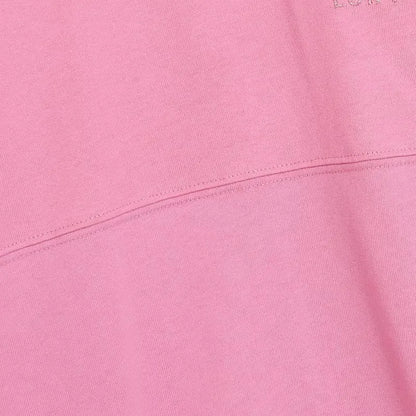 Cartoon Print Embroidery Flares Pearl Pink Sweatshirt Sweet Women Long Sleeve Loose Jumper Tops Female
