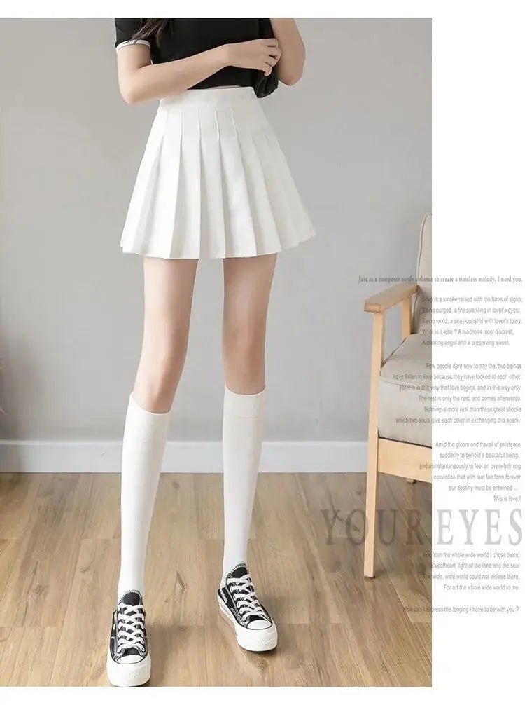 Mini Skirts Womens 2025 Summer Japanese School Pleated Skirts High Waist Kawaii Cute Pink Plaid Skirt Uniform Harajuku Jupe