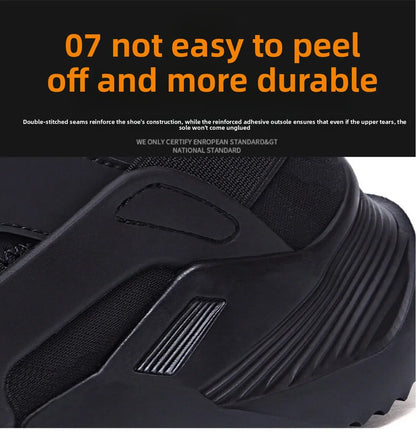 New Men's Summer Safety Work Shoes - Lightweight Soft Breathable Steel Toe Anti-Smash Anti-Puncture Footwear