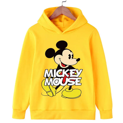 Harajuku Kids Mickey Kawaii hoodie 2-14 years old sweatshirt Spring long sleeve cartoon girls boys casual clothing tops children