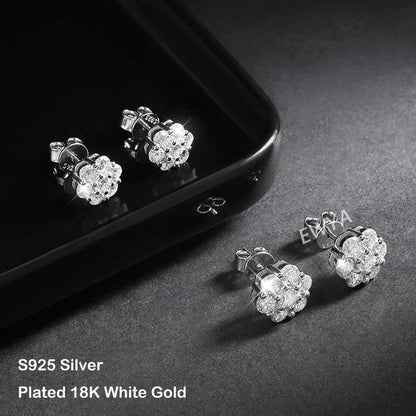 Flower GRA Certified Full 1.5/2.5/3mm D Color Moissanite Bracelet for Woman Men Silver 925 Diamond Hand Link Bracelets Gift