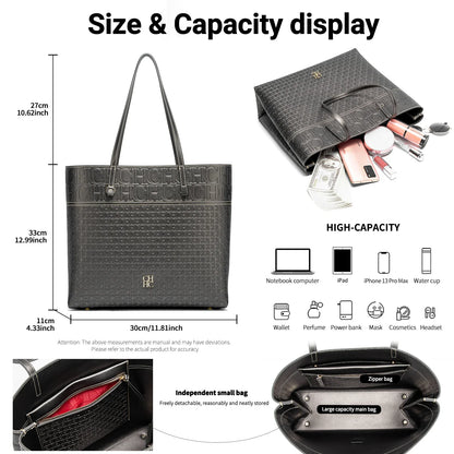 Fashionable Classic Retro Solid Color Women's Bag Large Capacity PVC Material Women's New Single Shoulder Handbag
