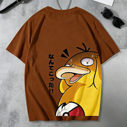 Graphic  T - Shirt Men Women 2026 Summer Cotton Short Sleeve Tee Anime Print Streetwear Casual  Parent-child Top