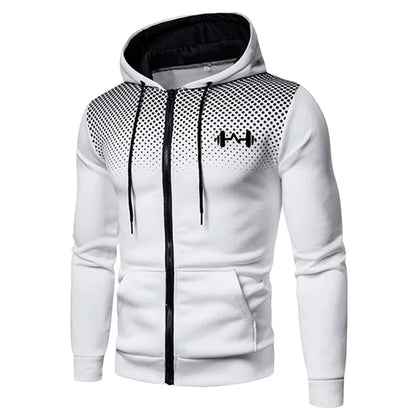2025 New Arrival Men's Set Hoodie + Sweatpants Autumn Winter Daily Casual Sporty Jogging Suit Zipper Male Sweatshirt Outfit