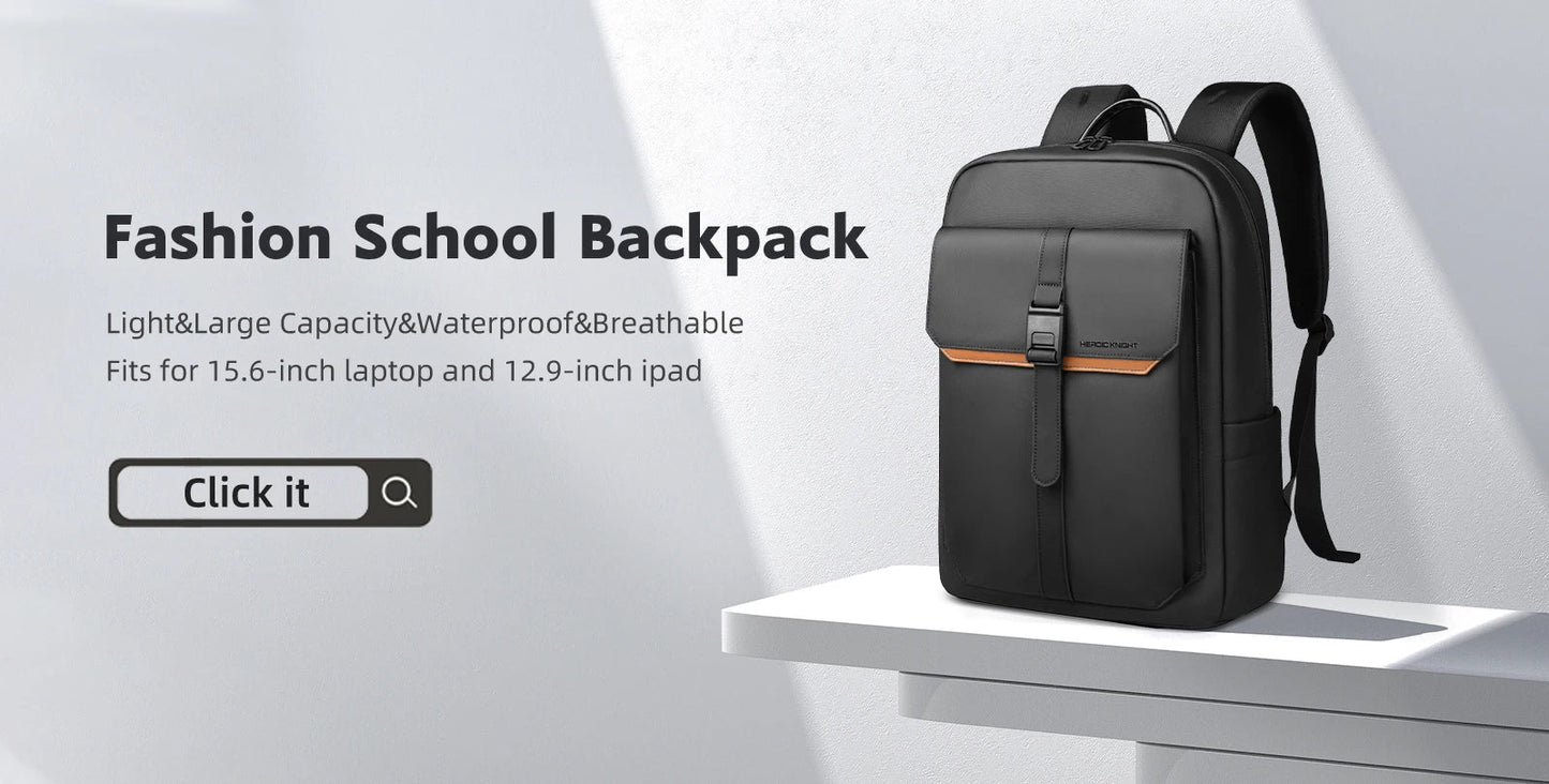 Business Backpack for Men 17 Inch Laptop Backpack with USB Port Slim Expandable Waterproof Travel Bag Large Work Computer Bag