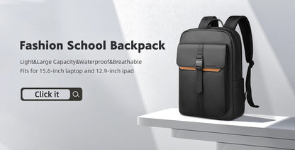 Business Backpack for Men 17 Inch Laptop Backpack with USB Port Slim Expandable Waterproof Travel Bag Large Work Computer Bag