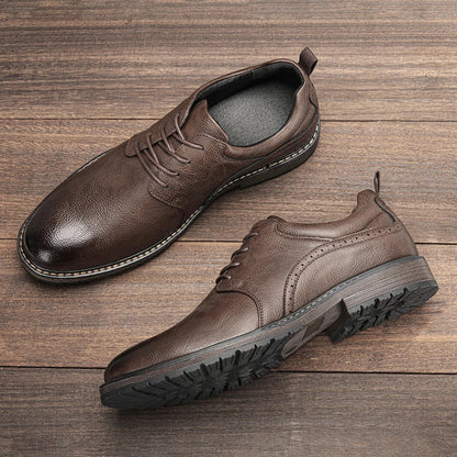 Men Casual Shoes Fashion Brand Comfortable 2025 Leather Shoes