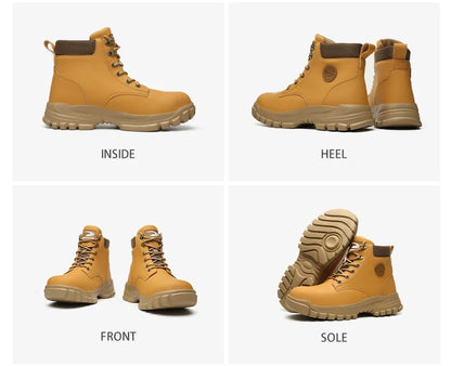New Design Waterproof Safety Shoes Men Work Sneaker Steel Toe Shoes Puncture Proof  Safety Boots Male Lightweight Work Shoes