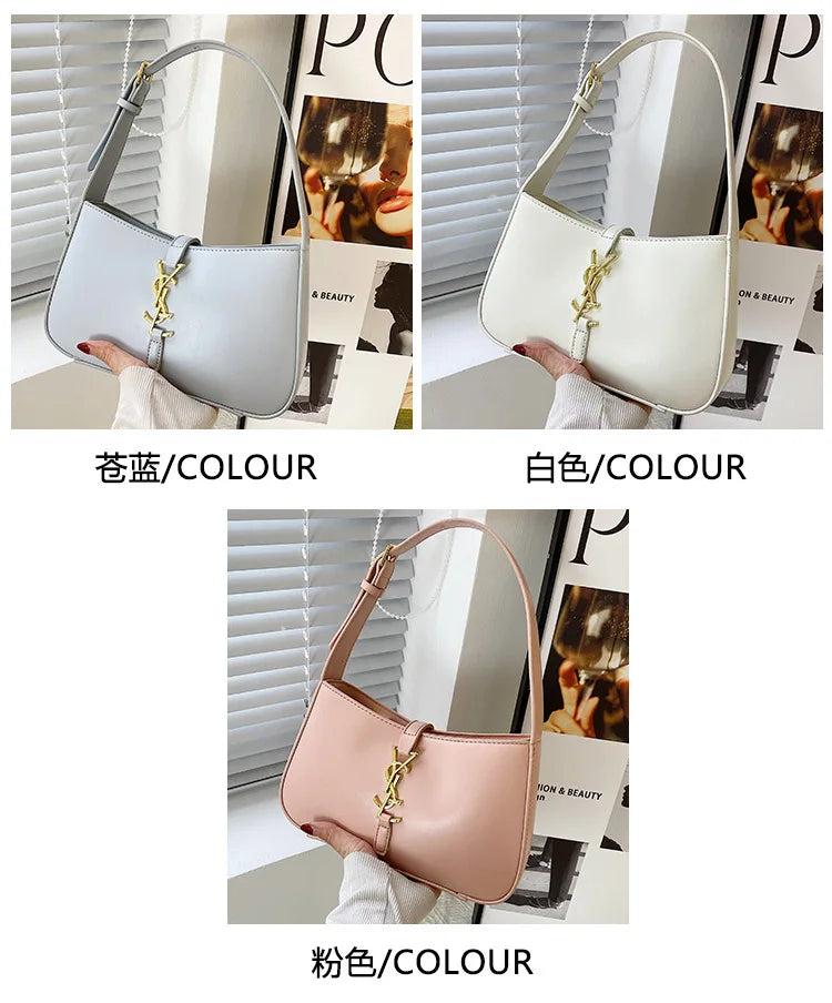 High-end small bag women's new Internet celebrity armpit bag versatile women's temperament baguette bag shoulder bag