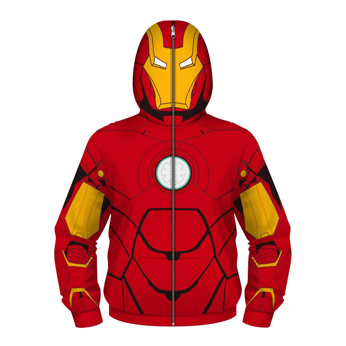New AnimeSpider Man Iron Man Hoodie Kids Superhero Cosplay Jacket Boys Girls Zipper Star Wars Sweatshirt for Halloween Party