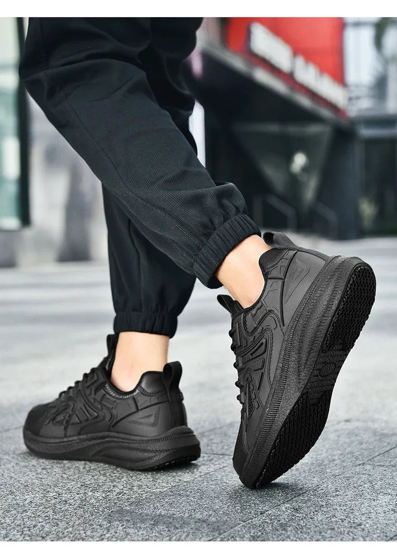 Shoes Four Seasons Breathable Light Non-slip Waterproof Oil-proof Kitchen work shoes Men's Outdoor Casual sports Shoe