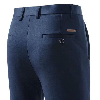 Male Smart Casual Pants Stretchy Men's Lightweight Quick Dry Breathable Slacks Casual Work Dress Pants for Men