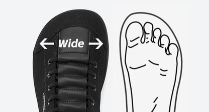 Womens Mens Barefoot Shoes | Zero Drop | Wide Toe Casual Canvas Sneakers Minimalist Walking Shoes