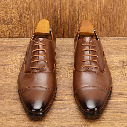 Leather Shoes For Men Gentleman'S Stylish Comfortable Business Formal Shoes Men