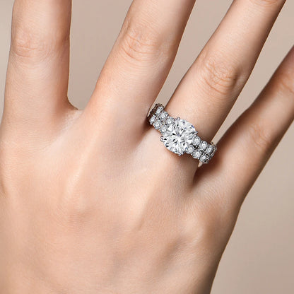 Luxury Cushion Cut 10*8mm Moissanite Diamond  Rings For  Women S925 Sterling Silver Engagement Jewelry Gift Top Quality