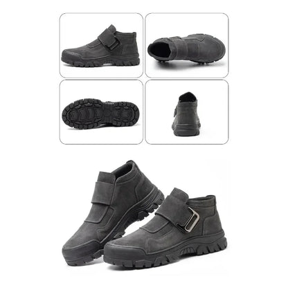 New Steel Toe Anti Smashing Steel Toe Anti Piercing Boots Indestructible Work Shoes for Men's Construction Work Shoes Durable