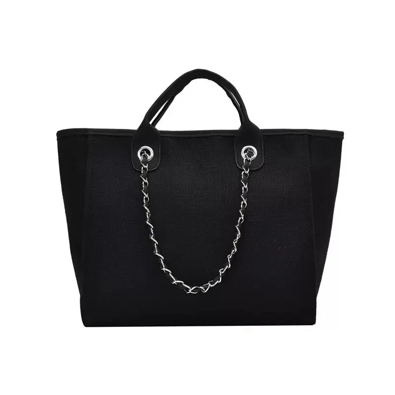 Fashion Make Up Designer Big Women's 2025 New Korean Fashion Casual Large Capacity Shoulder Crossbody Chain Tote Bag