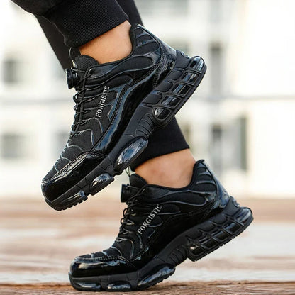 Fashion Safety Protective Shoes Men Safety Shoes Anti-smash Anti-puncture Work Shoes Steel Toe Men Comfortable Work Boots