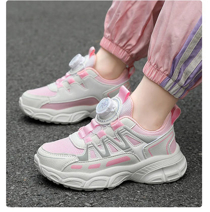 Spring and autumn children's shoes girls' school students leisure sports running shoes basketball children outdoor tennis shoes