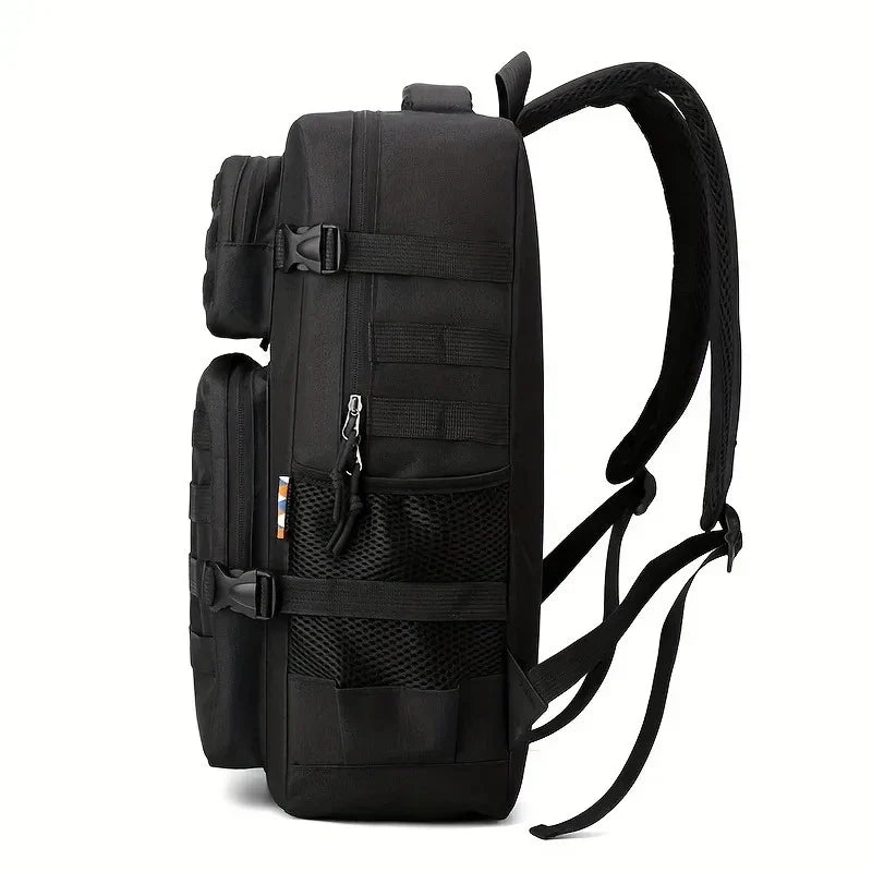 Tactical Backpacks Men's Camouflage Backpack, Hiking And Camping Backpack, LargeCapacity Multi-layer Outdoor Sports Backpack