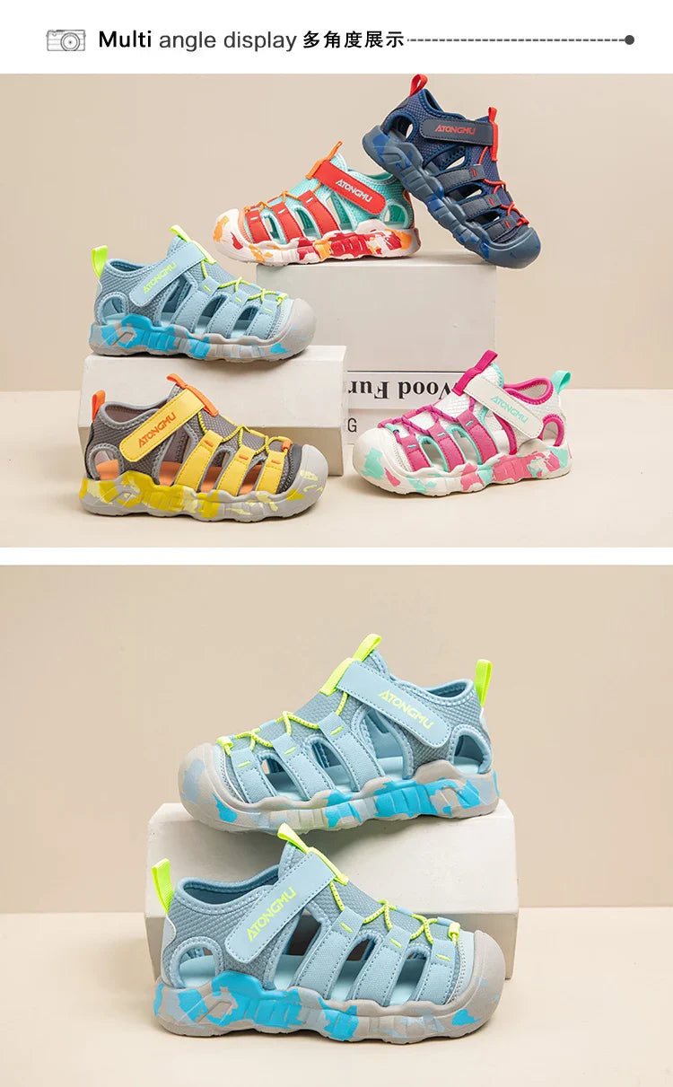 New Girls Sandals Children Water Shoes Cute Outdoor Non-slip Kids Sports Shoes Girls Boy Sandals Sneaker 4 To 12 Years