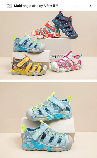 New Girls Sandals Children Water Shoes Cute Outdoor Non-slip Kids Sports Shoes Girls Boy Sandals Sneaker 4 To 12 Years