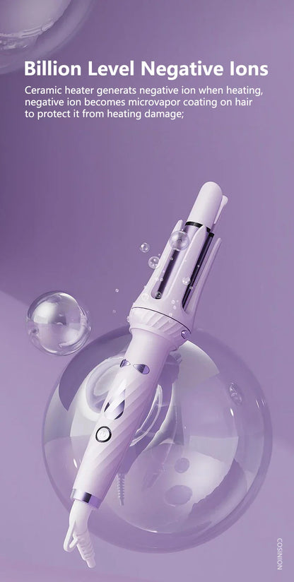 3 IN 1 Negative Ions 28mm & 32mm Roll Automatic Hair Curler Heating Straight Hair Comb Electric Ceramic Curling Iron Hair Stick
