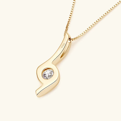Sterling Silver 925 Real Moissanite Jewelry Set for Women 2.0ctw D Color Lab Diamond Stud Earrings Pendant Necklace Sets Gift