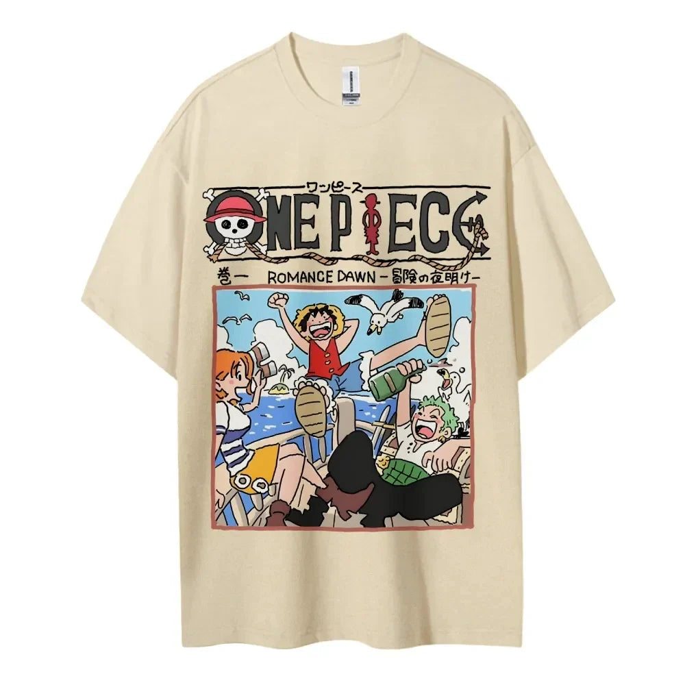 Men's 2025 Summer Casual Oversized Tee Breathable Cotton Daily Lounging and Comic Themed Parties