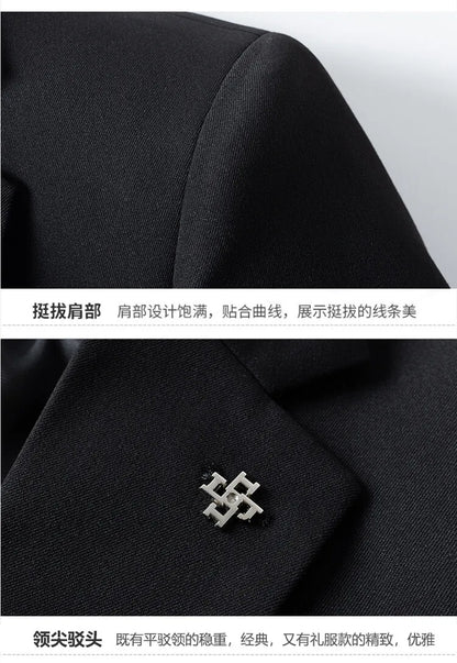 2025 High quality fashion handsome everything fashion business leisure has a single west two sets three sets