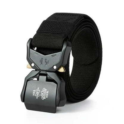 New Outdoors Belt Buckle Quick Release Elastic Belt Casual Tooling Training Belt Men's Trousers Belt