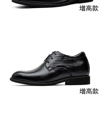 Men's Business Dress Leather Shoes First Layer Cowhide Men Sandals Casual Shoes Inner Height Increase Shoes
