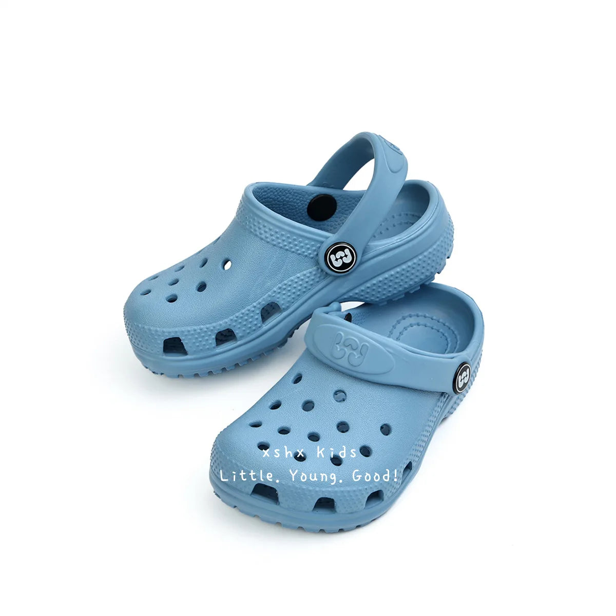 Toddler Little Big Kids Clogs Boys Girls Slip on Slippers with Adjustable Strap Slide Sandals Children Cushioned Garden Shoes