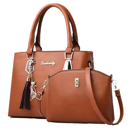 2pc/set Women Fashion Casual Totes, Luxury Handbags ,Designer Shoulder Bags, Crossbody Composite Bag Bolsos