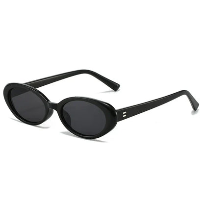 Retro Vintage Oval Sunglasses Woman 2024 Brand Designer Round Sun Glasses Men UV400 Punk Style Luxury Eyewear Female Oculus