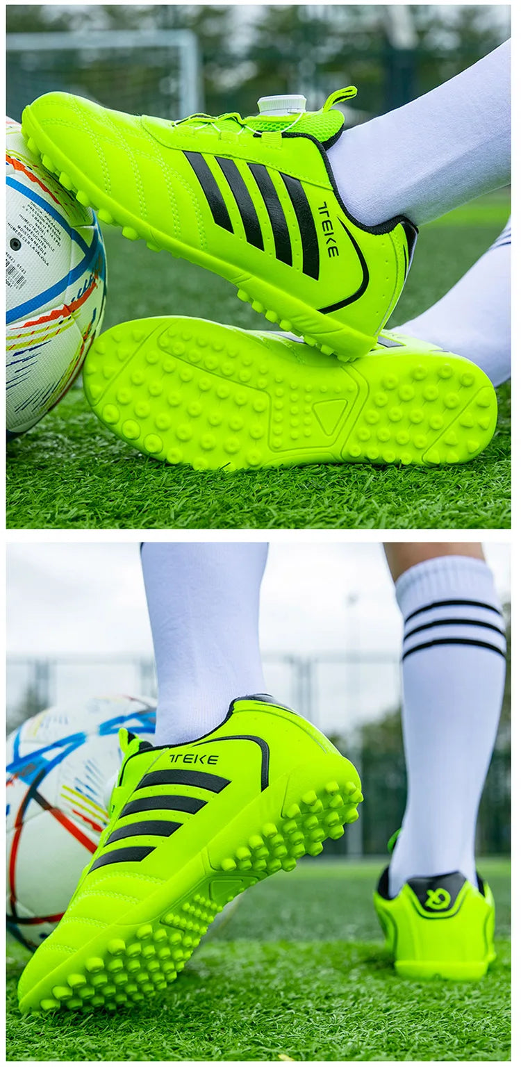 New Kids Soccer Shoes School Football Boots Boys Girls Cleats Grass Sneakers Child Outdoor Athletic Training Sports Footwear