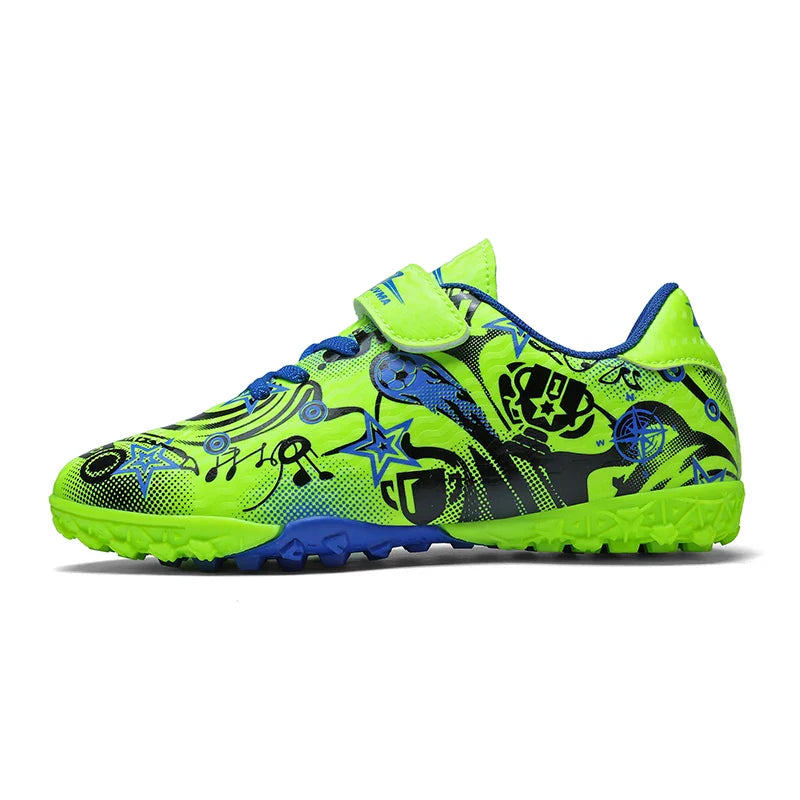 New Youth Soccer Shoes Kids Football Boots Professional Training Non-Slip Indoor Outdoor Futsal Cleats Sneakers Breathable 28-39