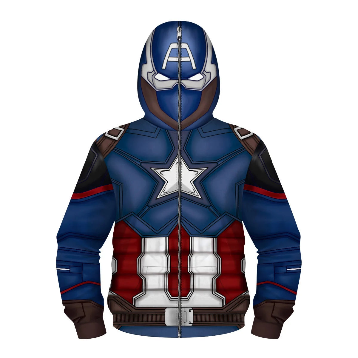 New AnimeSpider Man Iron Man Hoodie Kids Superhero Cosplay Jacket Boys Girls Zipper Star Wars Sweatshirt for Halloween Party