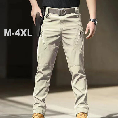 Cargo Pants Men's Outdoor Waterproof Combat Military Trousers Work Joggers Hiking Camping Climbing Elastic 5XL
