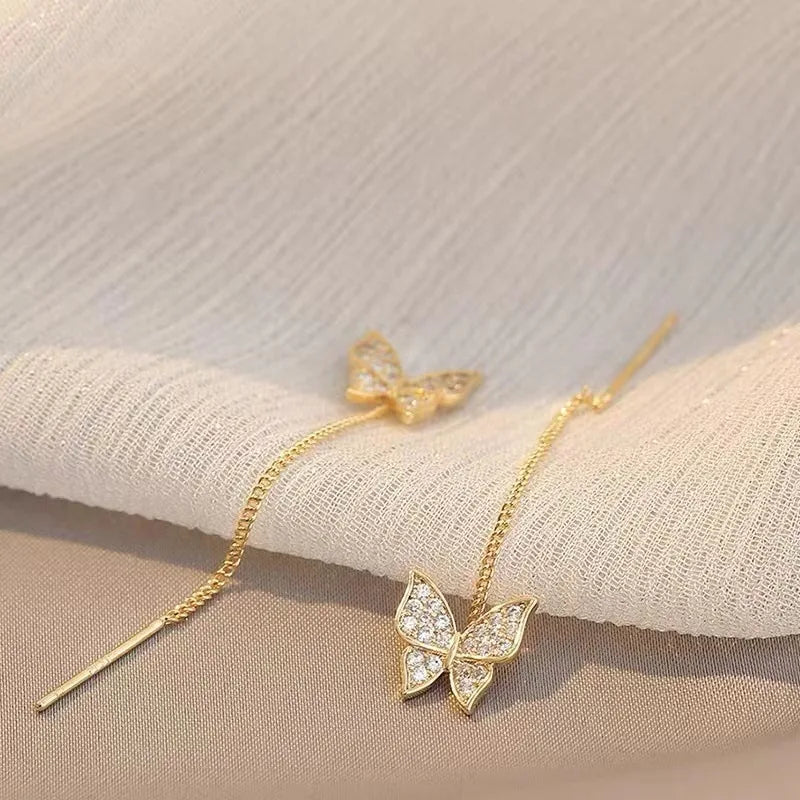 Simple Black Bow Love Earrings for Women Fashionable Personalized Beautiful Daily Accessories Party Jewelry Premium Gifts
