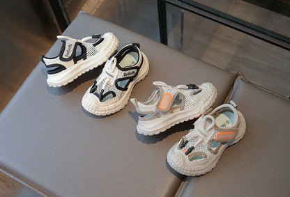 Kids Sport Sandals Summer Outdoor Casual Shoes Soft Breather Anti-slip Children Sneakers Unisex Boys Girls Close-toed Sandals