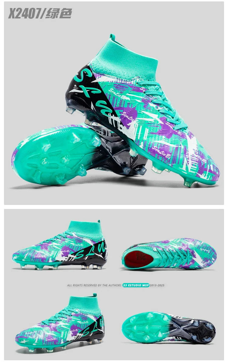 Professional Football Boots Men Soccer Shoes Society Football Cleats FG Lightweight Training Soccer Sneakers Outdoor Sports Shoe