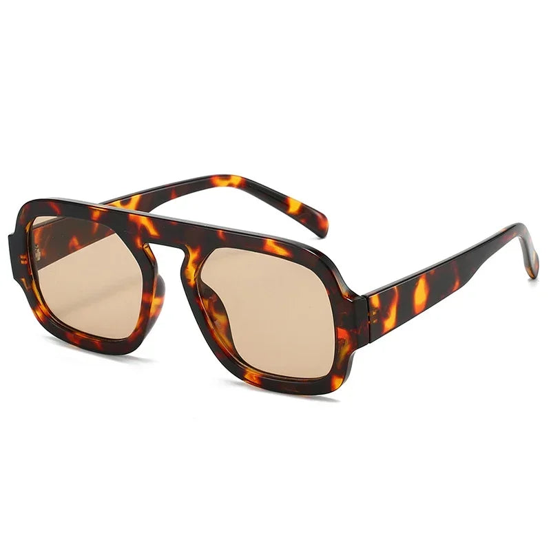 Retro Square Sunglasses Women Fashion Brand Design Gradient Shades UV400 Men Punk Sun Glasses