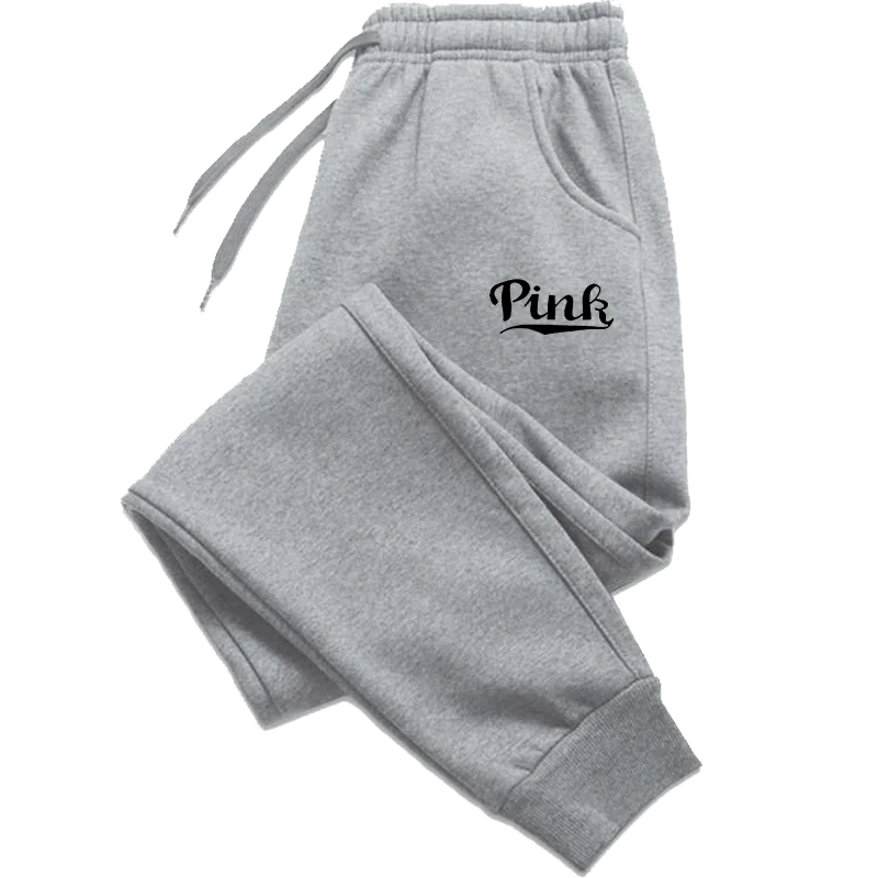 Pink Print Pants Women's Sports Pants