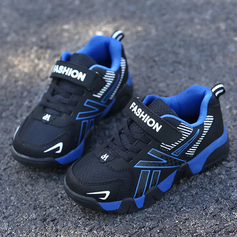 Children's Sneakers for Boy Lightweight Sport Tennis Shoes Fashion Breathable Mesh Kids School Running Basketball Shoes Non Slip