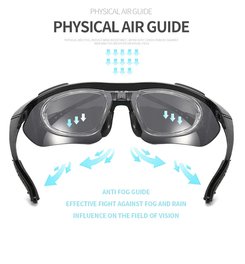 Photochromic Polarized Cycling Glasses Men Women Bike Glasses UV400 Eyewear Sunglasses HikingMTB Road Bicycle Goggles