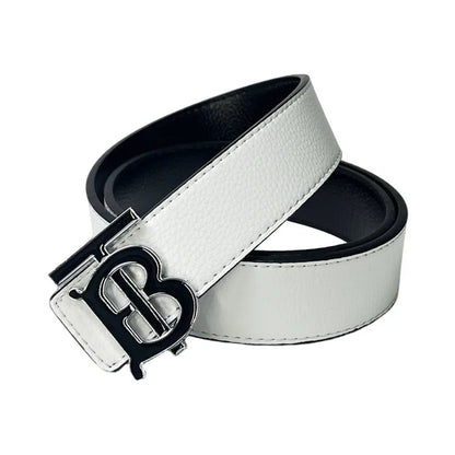 Men's Silver PU Leather Business Belt Cool Style Multi-Color for Jeans Dress Pants Office Wear